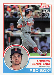 2018 Topps Baseball 1983 Topps Design Andrew Benintendi #83-43