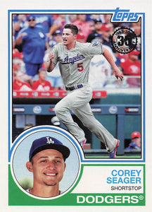 2018 Topps Baseball 1983 Topps Design Corey Seager #83-97