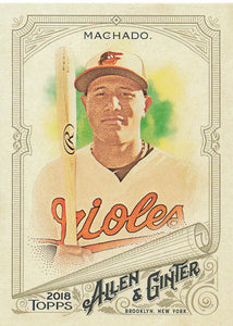 2018 Topps Allen & Ginter Manny Machado #164