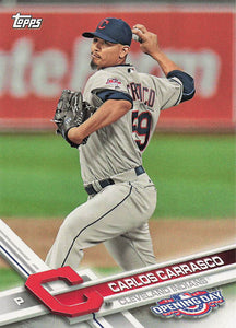 2017 Topps Opening Day Carlos Carrasco #158