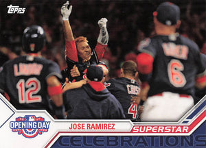 2017 Topps Opening Day Superstar Celebrations Jose Ramirez #SC-22