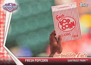 2017 Topps Opening Day Incredible Eats Fresh Popcorn #IE-3