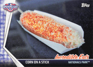 2017 Topps Opening Day Incredible Eats Corn on a stick #IE-12