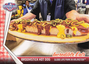 2017 Topps Opening Day Incredible Eats Broomstick Hot Dog #IE-14