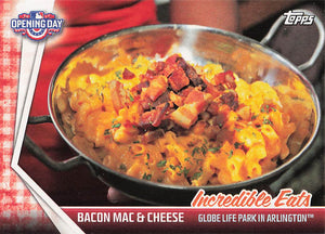 2017 Topps Opening Day Incredible Eats Bacon Mac & Cheese #IE-15