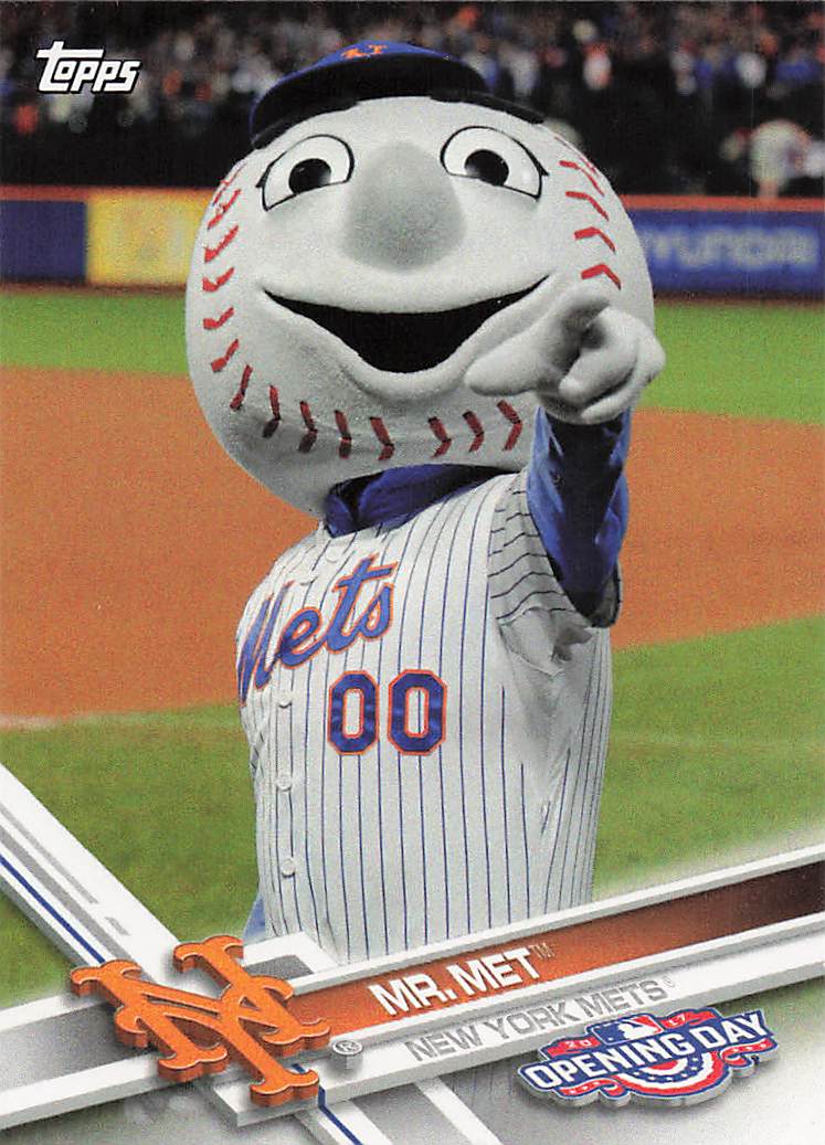 2017 Topps Opening Day Mascots Mr. Met #M-5