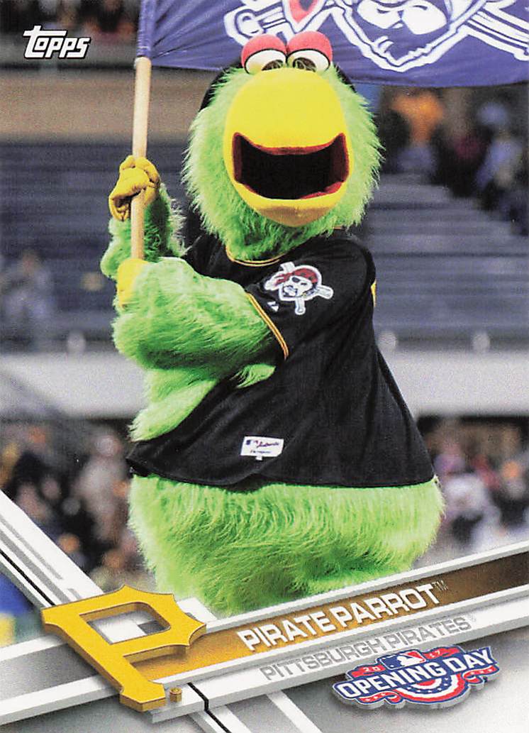 2017 Topps Opening Day Mascots Pirate Parrot #M-12