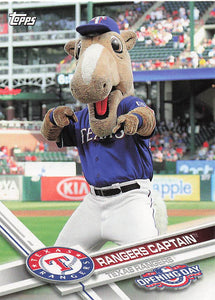 2017 Topps Opening Day Mascots Rangers Captain #M-19