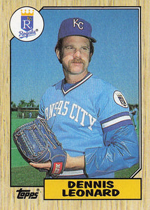 1987 Topps Baseball Dennis Leonard #38