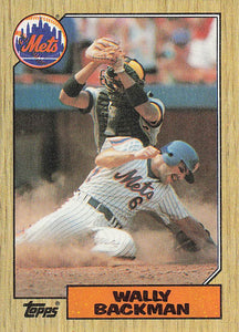 1987 Topps Baseball Wally Backman #48
