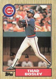 1987 Topps Baseball Thad Bosley #58