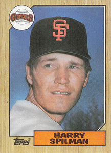 1987 Topps Baseball Harry Spilman #64