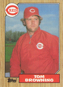 1987 Topps Baseball Tom Browning #65