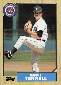 1987 Topps Baseball Walt Terrell #72