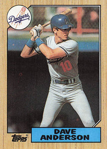 1987 Topps Baseball Dave Anderson #73