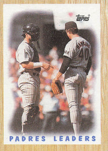 1987 Topps Baseball Padres Leaders #81