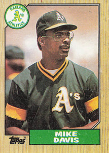 1987 Topps Baseball Mike Davis #83