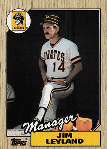 1987 Topps Baseball Jim Leyland #93