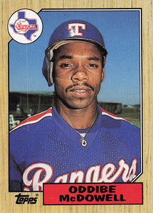 1987 Topps Baseball Oddibe McDowell #95