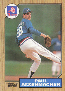 1987 Topps Baseball Paul Assenmacher #132