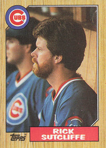 1987 Topps Baseball Rick Sutcliffe #142