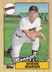 1987 Topps Baseball Steve Boros #143