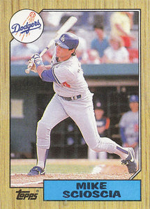 1987 Topps Baseball Mike Scioscia #144
