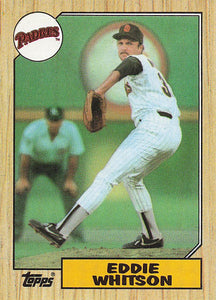 1987 Topps Baseball Eddie Whitson #155