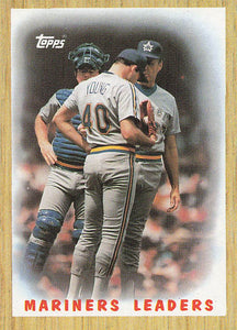 1987 Topps Baseball Mariners Leaders #156