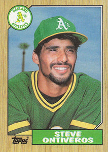 1987 Topps Baseball Steve Ontiveros #161