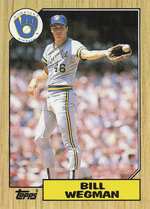 1987 Topps Baseball Bill Wegman #179