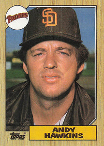 1987 Topps Baseball Andy Hawkins #183