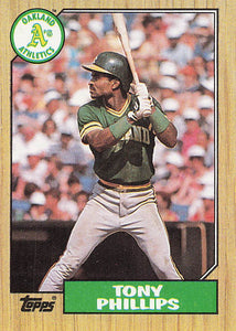 1987 Topps Baseball Tony Phillips #188