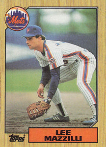 1987 Topps Baseball Lee Mazzilli #198