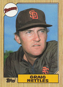 1987 Topps Baseball Graig Nettles #205
