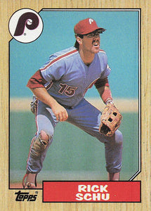 1987 Topps Baseball Rick Schu #209