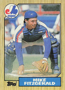 1987 Topps Baseball Mike Fitzgerald #212