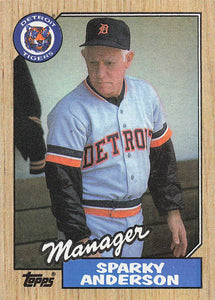1987 Topps Baseball Sparky Anderson #218