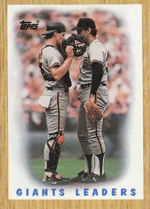 1987 Topps Baseball Giants Leaders #231