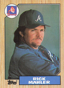 1987 Topps Baseball Rick Mahler #242