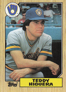 1987 Topps Baseball Teddy Higuera #250