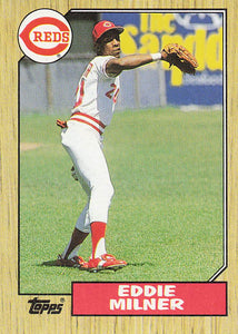 1987 Topps Baseball Eddie Milner #253