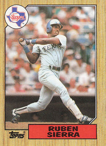 1987 Topps Baseball Ruben Sierra #261