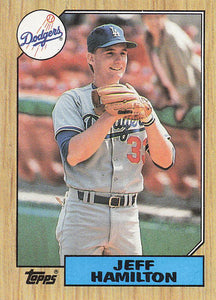 1987 Topps Baseball Jeff Hamilton #266
