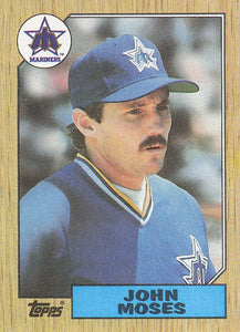 1987 Topps Baseball John Moses #284