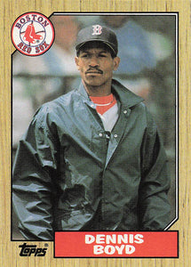 1987 Topps Baseball Dennis Boyd #285