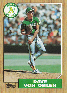 1987 Topps Baseball Dave Von Ohlen #287