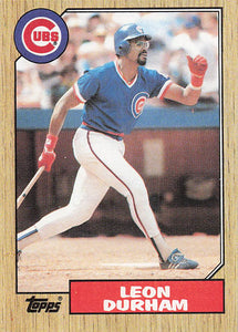 1987 Topps Baseball Leon Durham #290