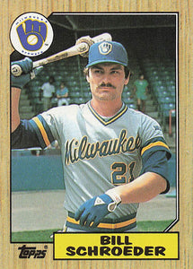 1987 Topps Baseball Bill Schroeder #302