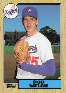 1987 Topps Baseball Bob Welch #328
